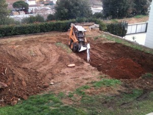Excavación piscina Palau de Plegamans