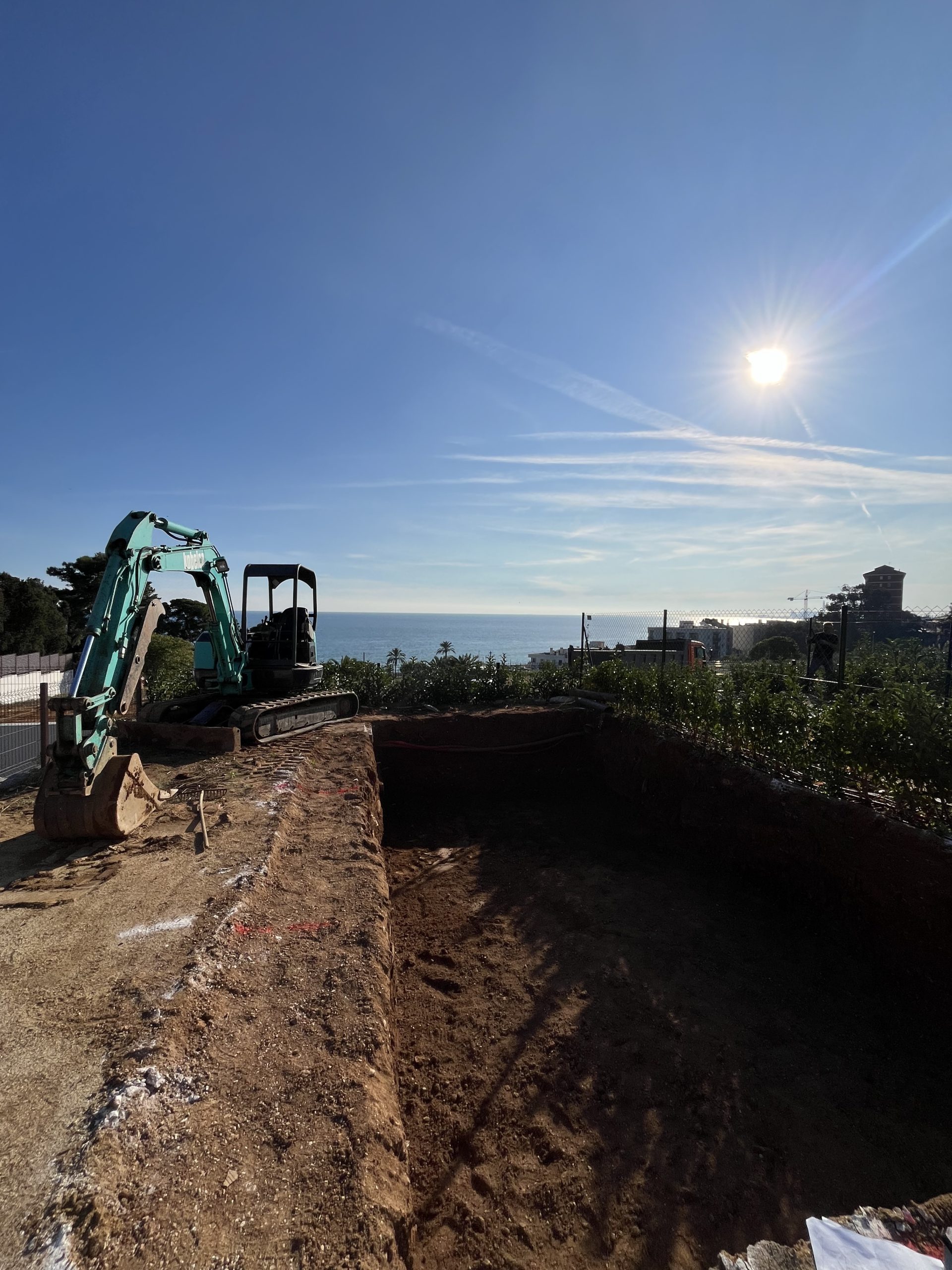 Excavación piscina